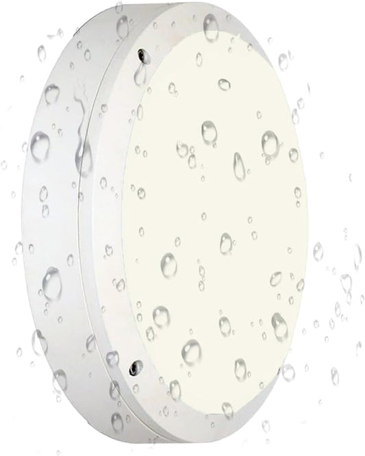 Flush Mount Ceiling Light, Die-Cast Aluminium Fully Sealed Moisture Resistant Light, Modern Minimalist Wall Sconce.11 Inch, 20W, 3000K, IP65 Rainproof, for Walls or Ceilings in Wet Areas.