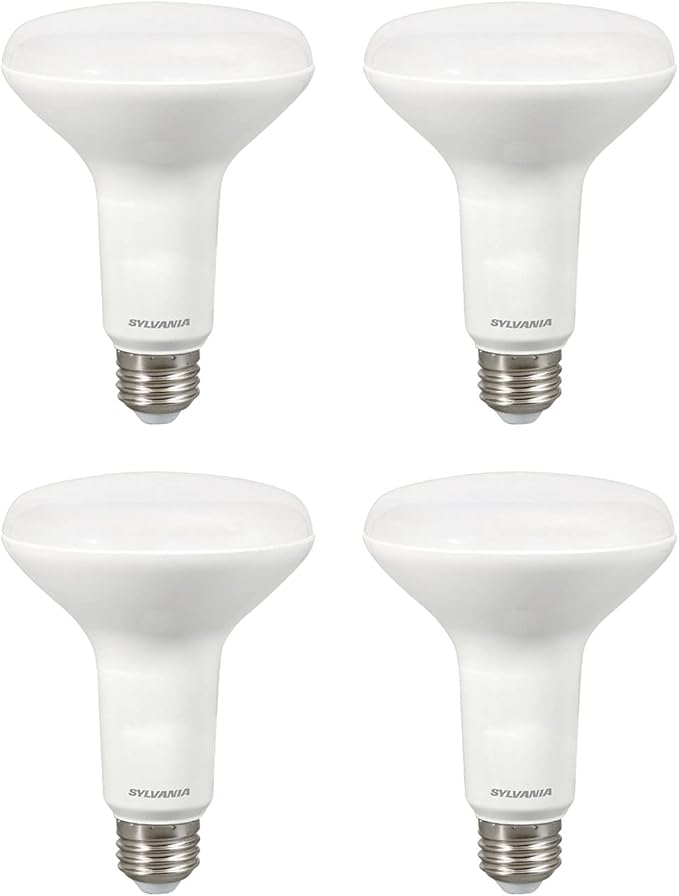 Sylvania BR30 LED Flood Light Bulb, 100W = 17W, Dimmable, 10 Year, Medium Base, 1450 Lumens, 2700K, Soft White - 4 Pack (40070)