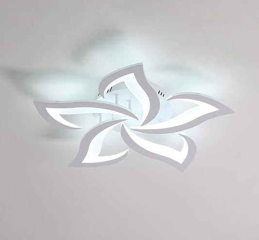 DELIPOP LED Ceiling Light Fixture, 6500K Modern LED Flush Mount Ceiling Lights, 23.6 inch Acrylic Ceiling Lamp for Living Room Dinning Room Kitchen Bedroom Ceiling Light Fixtures Ceiling Mount
