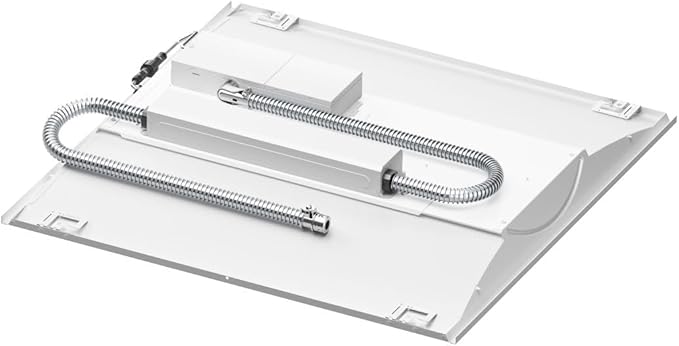 Lithonia Lighting 2x2 LED Troffer Light, Stack Switch LED Lay-in Ceiling Light Fixture, Adjustable Lumens, 3500K/4000K/5000K Switchable Color Temperature, Includes Emergency Battery Backup, White