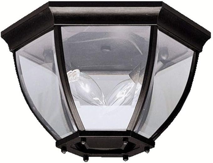 Kichler 9886BK Outdoor Ceiling 2-Light, Black