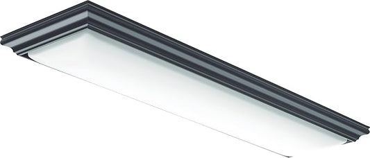 Lithonia Lighting Vanderlyn 4 Foot LED Kitchen Light Fixture, Linear Flush Mount Ceiling Light Fixture, 4000K Cool White, 3700 Lumens, 120 Volts, 35 Watts, Damp Listed, Bronze (FMFL 30840 VANL BZ)