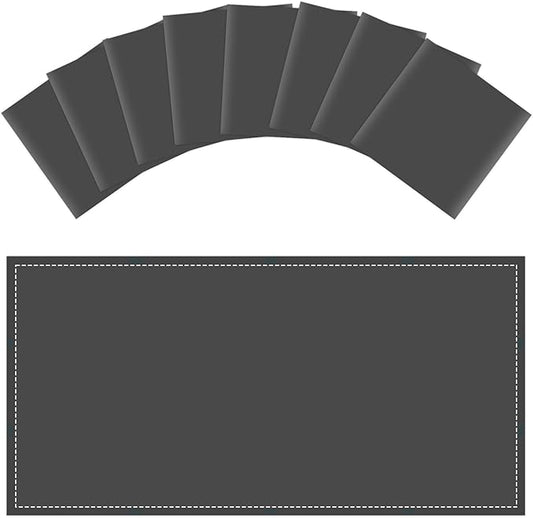 Wiooffen 8 Pcs Fluorescent Light Covers with 80 Magnets Decorative for Classroom Ceiling Light 4x2 Feet Magnetic Filter Easy Install for Office Hospitals & Home Drop Ceiling Supplies(Black)