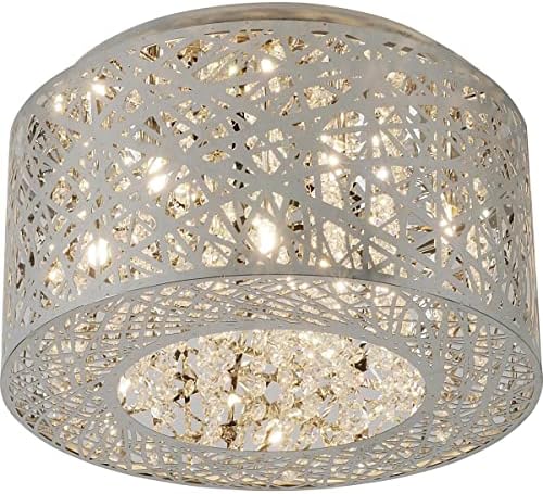ET2 Inca-20.3W 7 LED Flush Mount in Contemporary style-15.75 Inches Wide by 8.75 inches high-Polished Chrome Finish-Xenon La