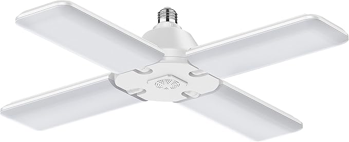 Feit Electric LED Garage Light, Multiple Adjustable Panels, E26 Base, Ideal for Garage, Workshop, Shed, 25,000-Hour Lifetime