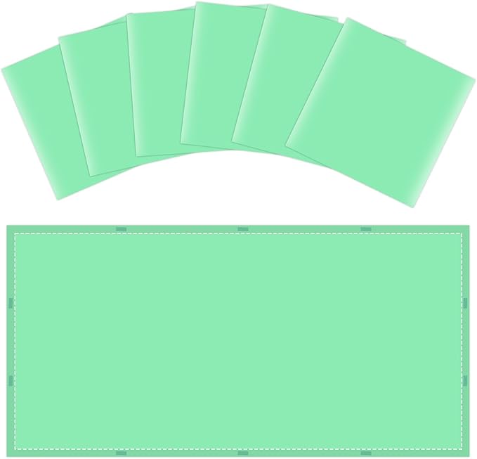 Wiooffen 6 Pcs Fluorescent Light Covers with 60 Magnets Decorative for Classroom Ceiling Light 4x2 Feet Magnetic Filter Easy Install for Office Hospitals & Home Drop Ceiling Supplies(Green)