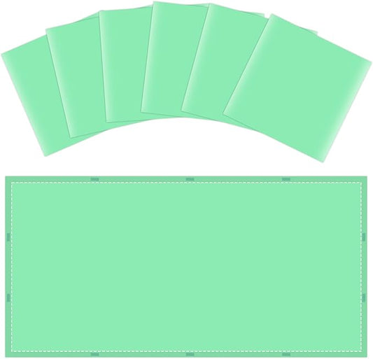 Wiooffen 6 Pcs Fluorescent Light Covers with 60 Magnets Decorative for Classroom Ceiling Light 4x2 Feet Magnetic Filter Easy Install for Office Hospitals & Home Drop Ceiling Supplies(Green)