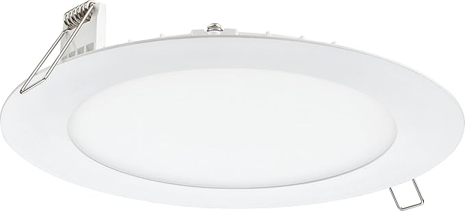 Juno LED Recessed Lights 6 Inch Round Wafer Downlight, 5-in-1 Switchable White Color Temperature, 120 Volts, 6-Inch Ultra-Thin Flat Trim, Matte White (WF6 SWW5 90CRI MW M6)