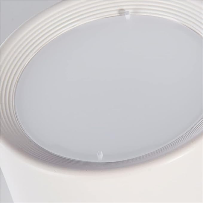 Round Ceiling Light Mid Century Modern Nordic Minimalist Downlight Small Close to Ceiling Lighting Fixture for Living Room Porch Balcony Aisle Corridor Home(Black-12CM,Warm Light -3000k)
