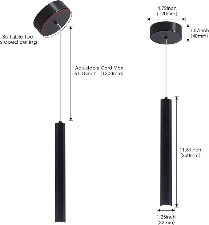3 Color Changeable Pendant Light,18W Kitchen Island Pendant Lights, 3 Pack Modern Black Mini LED Lighting Fixtures with Clear Bubble Shades for Bathroom Dining Room Living Room