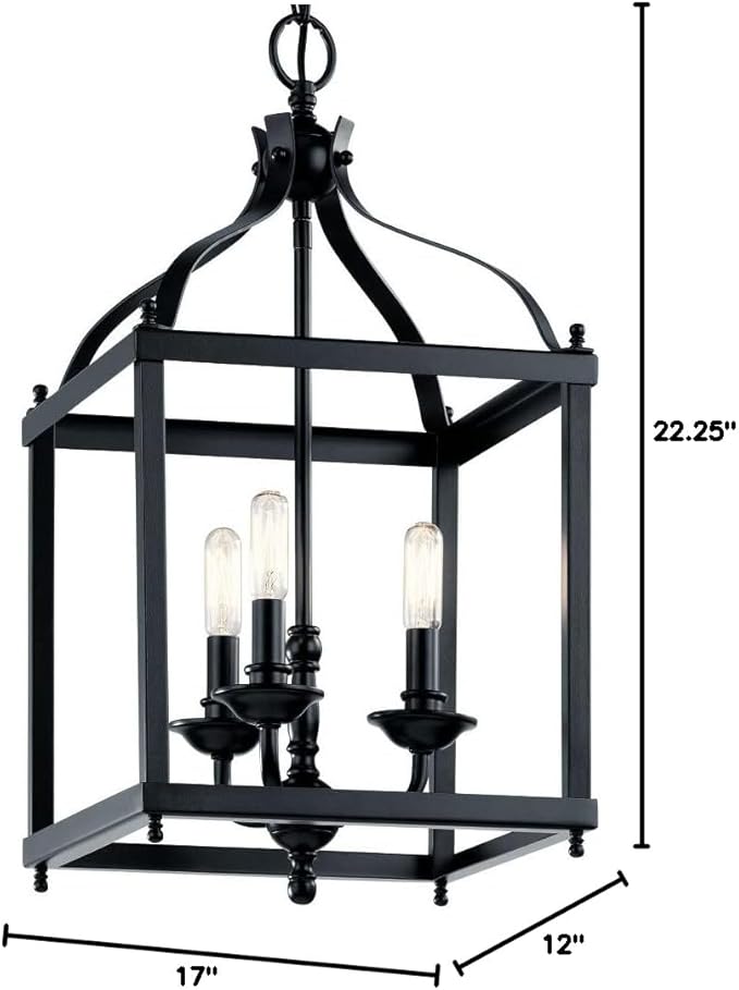 Kichler Larkin 22.25" 3 Light Pendant in Brushed Nickel