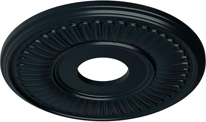 Ekena Millwork CM15BENSF 15 3/4"OD X 3 7/8"ID X 3/4"P Berkshire Ceiling Medallion Fits Canopies Up to 7", Night Shade
