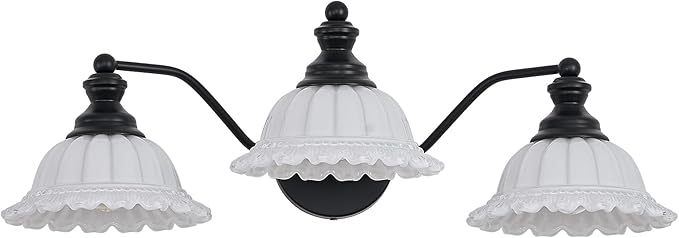 XIEDUN Black 3 Light Vanity Light Modern Bathroom Vanity Light Fixture