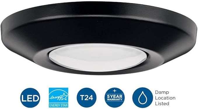 Progress Lighting Intrinsic - 15.5W 1 LED Adjustable Eyeball Flush Mount in Contemporary Style-1.546 Inches Tall and 7.25 Inches Wide