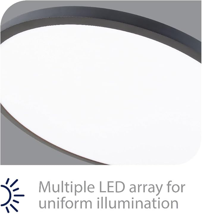 WAC Lighting, Round 15in LED Energy Star Flush Mount 3000K in White