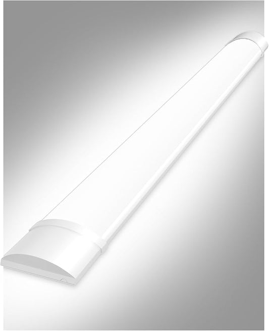 Sararoom 1FT LED Shop Light Fixture 10W LED Tube Light, 1200lm, 6500K Cold White, 30cm 11.8inch LED Garage Closet Light Ceiling Light for Office Home Basement, No Plug, No Ground Wire