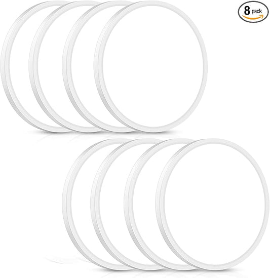 Brightever 12 Ihch 8 Pack Flush Mount Ceiling Lights, 3200LM 28W Dimmable LED Ceiling Light Fixture, 5000K Daylight 0.67 Inch Thickness Bright LED Ceiling Lamps for Bedroom, Kitchen, White