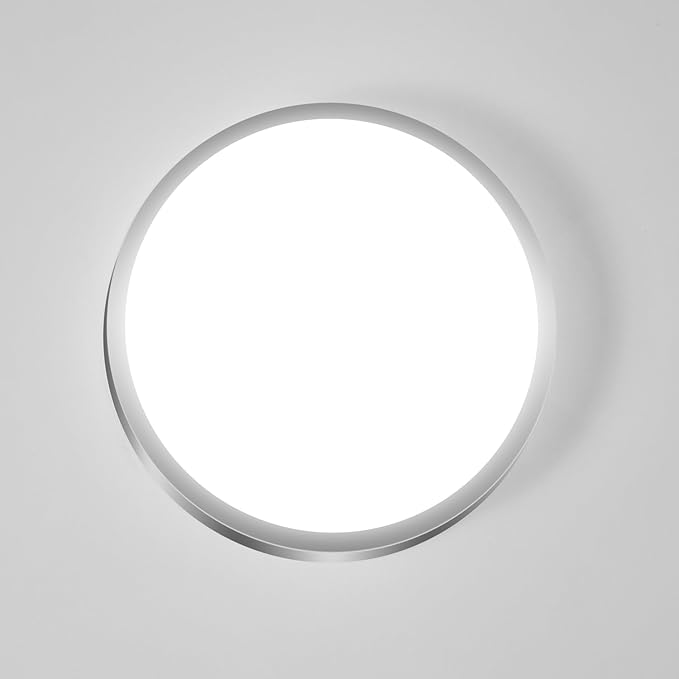 hepside 6PACK Flush Mount LED Ceiling Light Fixture 5CCT 7Inch 15W & 100W Equivalent Closet Light Fixture,Small Round Slim Surface Ceiling Lamp for Hallway,Bathroom,Bedroom,Kitchen,Interior