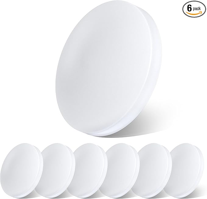 acegoo 12V LED Ceiling Dome Light, RV Interior Puck Light, 12 Volt Overhead Panel Light for Motorhome Travel Trailer Camper Van Boat, CRI 90+ Surface Mount DC 12V 6-Pack (5000K Cool White)