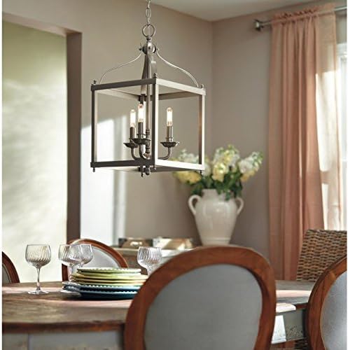 Kichler Larkin 47.75" Foyer Pendant Light in Olde Bronze®, 8-Light Oversized Pendant, (47.75" H x 24" W), 42591OZ