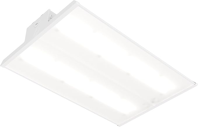 Lithonia Lighting I-Beam LED High Bay Light, Ceiling Lighting Fixture, Adjustable 12000/16000 Lumens, Selectable 4000K/5000K, LED Work Light, MVOLT 120-277V (IBE ALO21 MVOLT SWW9 80CRI DWH)