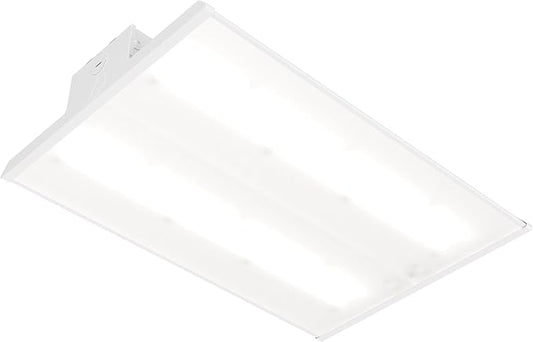 Lithonia Lighting I-Beam LED High Bay Light, Ceiling Lighting Fixture, Adjustable 12000/16000 Lumens, Selectable 4000K/5000K, LED Work Light, MVOLT 120-277V (IBE ALO21 MVOLT SWW9 80CRI DWH)