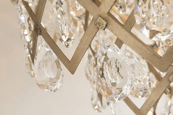 Corbett Lighting Tiara 11-Light Pendant - Vienna Bronze Finish with Clear Crystal Drops