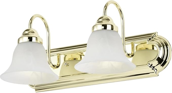 Nuvo Lighting 60/328 Traditional Two Light Vanity from Ballerina collection in Brass-Polished/Cast finish