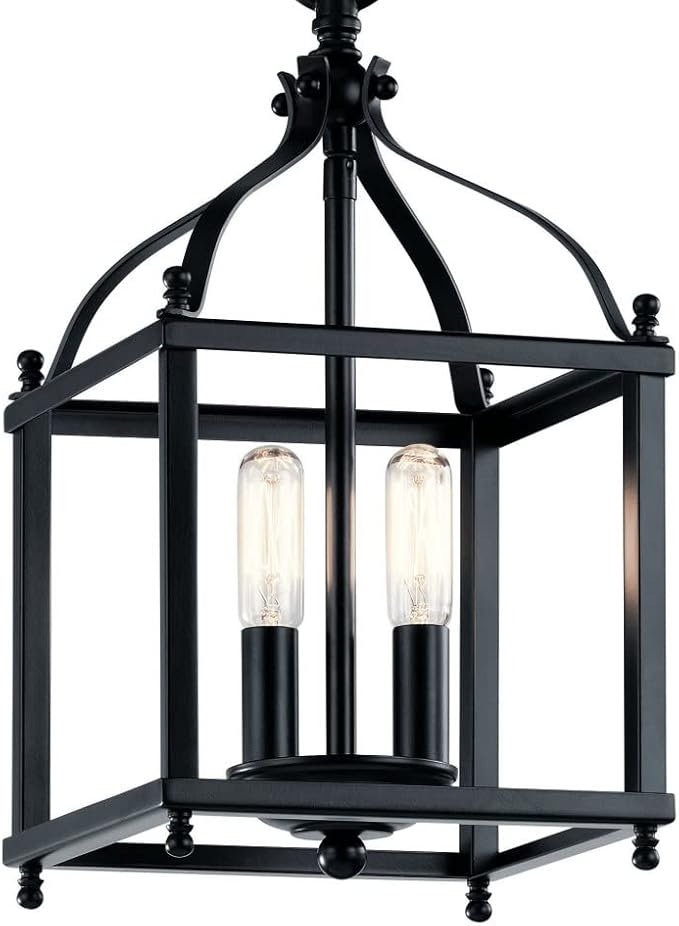 Kichler Larkin 14.75" 2 Light Pendant in Black