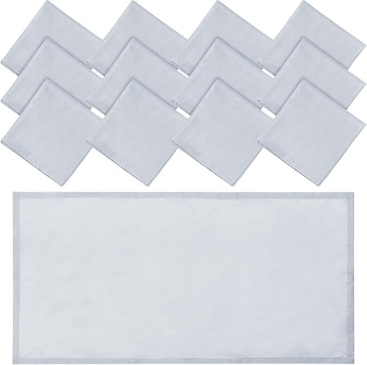 Hortsun 12 Pcs Fluorescent Light Covers 2 x 4 ft Classroom Ceiling Light Cover Magnetic Filters Fluorescent Diffuser Covering for Classroom Office Hospital Drop Ceiling(Gray)