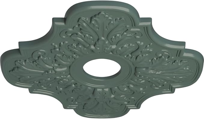 Ekena Millwork CM17PECBFDecorative Ceiling Medallions Modeled After Original Historical Patterns & Designs, Cloud Burst
