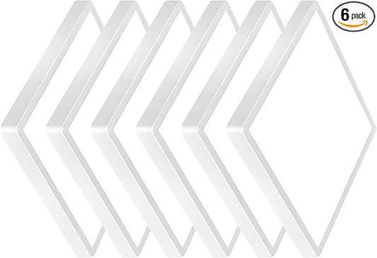 12 Inch 6PK Square LED Flush Mount Ceiling Light, 30W, 3000LM 3000K/4000K/6000K CCT Selectable, Square LED Flat Panel Ceiling Light Fixture for Bedroom,Kitchen,Living Room (White)