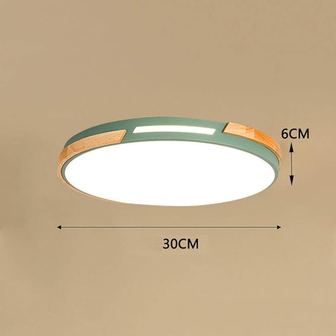 American Minimalist LED Ceiling Lamp Living Room Ultra-Thin Modern Bedroom Ceiling Recessed Lamps Round Solid Wood Kitchen Corridor Ed Ceiling Lamp 40cm 30cm 50cm