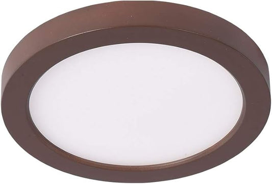 WAC Lighting, Round 5in LED Energy Star Flush Mount 3500K in Brushed Nickel