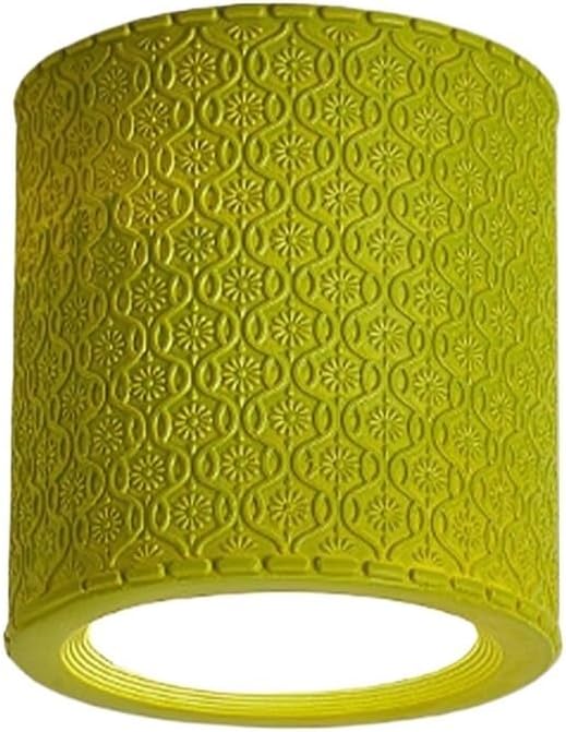KISAD Close to Ceiling Lights Nordic Resin Ceiling Light Mini Flush Mount Ceiling Lamp Cream Style Hallway Lighting Fixture Minimalism Ceiling Downlight(Yellowish Green)