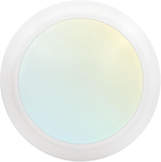LUXRITE 6 Inch LED Disk Lights, Dimmable Flush Mount Ceiling Light, 5CCT Selectable 2700K 3000K 3500K 4000K 5000K, 12.5W, 1000LM, Surface Mount Light Fixture, Damp Rated, Energy Star, ETL