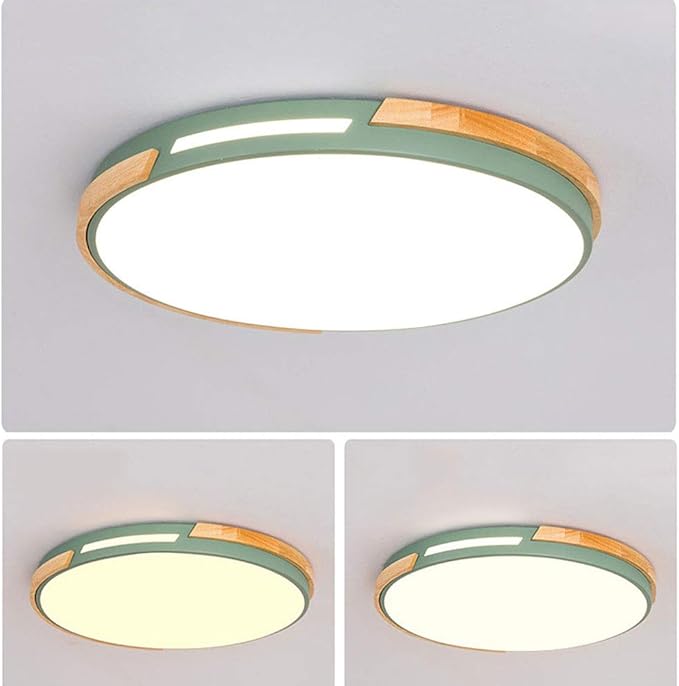 American Minimalist LED Ceiling Lamp Living Room Ultra-Thin Modern Bedroom Ceiling Recessed Lamps Round Solid Wood Kitchen Corridor Ed Ceiling Lamp 40cm 30cm 50cm