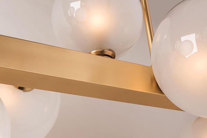 Hudson Valley Lighting 8717-AGB Hinsdale Island Pendant, Aged Brass