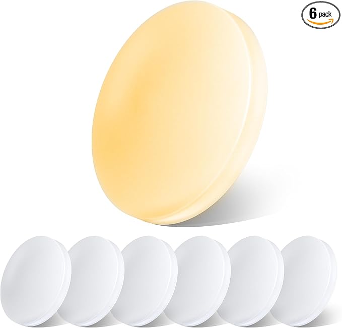 acegoo 12V LED Ceiling Dome Light, RV Interior Puck Light, 12 Volt Overhead Panel Light for Motorhome Travel Trailer Camper Van Boat, CRI 90+ Surface Mount DC 12V 6-Pack (3000K Warm White)