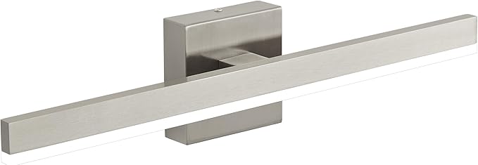 Nickel Bathroom Vanity Light 23.6 inch, 20W Dimmable 5CCT LED Bathroom Light Fixture Over Mirror Restroom-ETL Certificated