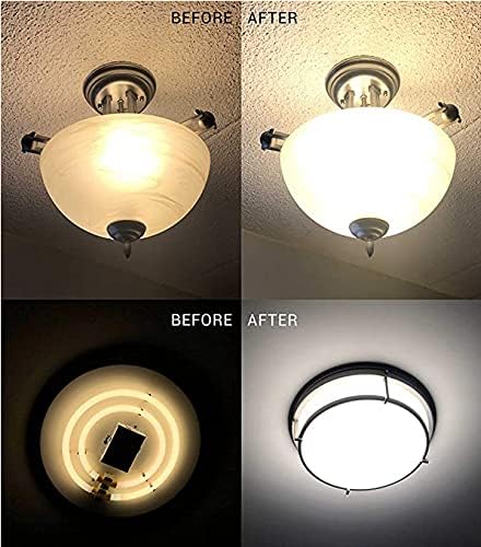 4" LED Light Engine Retrofit Kit - 5.39" Overall Size, 17W, Cook Light 5000K, 1200LM, 120V, CRI90, UL/ES/JA8 Certified - Ideal for Ceiling Flush Lights, Ceiling Fans, Pendants & Garden Light