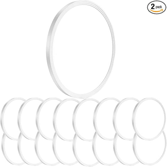 16Pack Round 12 Inch 3200LM Slim 28W 300W Equivalent Flush Mount LED Ceiling Lights - White, 6000K Daylight, 120V Surface Mount LED Ceiling Light