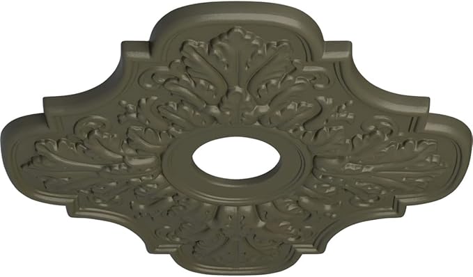 Ekena Millwork CM17PEWHFDecorative Ceiling Medallions Modeled After Original Historical Patterns & Designs, Witch Hazel