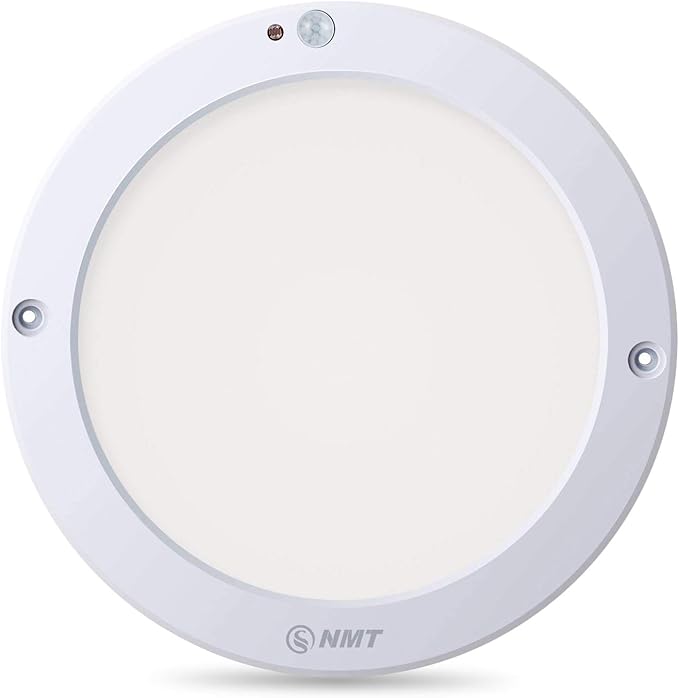 S NMT Motion Sensor Led Ceiling Light 1200 Lumen, 100 Watt Equivalent for Laundry Rooms,Stairs,Basements, Toilet,Porches,Closets, Hallways, Indoor/Outdoor, Warm White 3000K