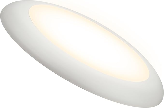 Ultralux 12" LED Flush Mount Ceiling Light – Dimmable, Slim Ceiling Light - Over 50,000 Hours of Energy Efficient LED Light - Multi-Purpose Easy-Install Light Fixture - (1 Pack, Soft White)