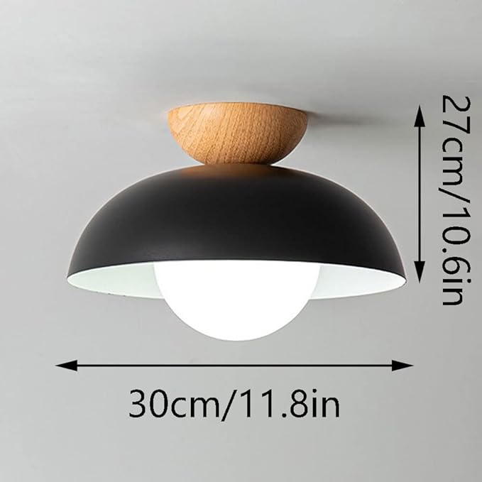 Minimalist Ceiling Light Round Ceiling Lamp Fixture Semi Recessed E14 Pendant Light Decoration Ceiling Lighting Fixtures Nordic Style Bedroom Aisle Corridor Entry