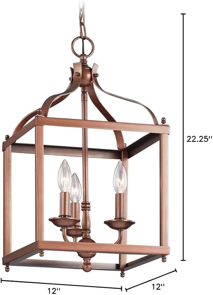 KICHLER Larkin 22.25" 3 Light Pendant in Olde Bronze®