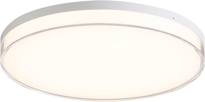 Minka Lavery 759-2-44-L Vantage LED Flush Mount, 1-Light, 25 Total Watts, 11-in H x 1.5-in W, White