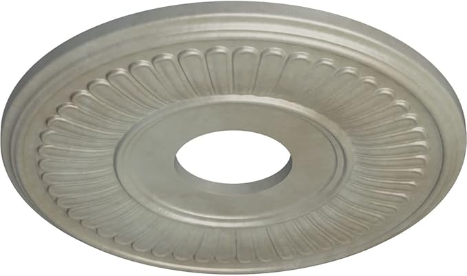 Ekena Millwork CM15BEFLS 15 3/4"OD x 3 7/8"ID x 3/4"P Berkshire Ceiling Medallion, Flash Gold
