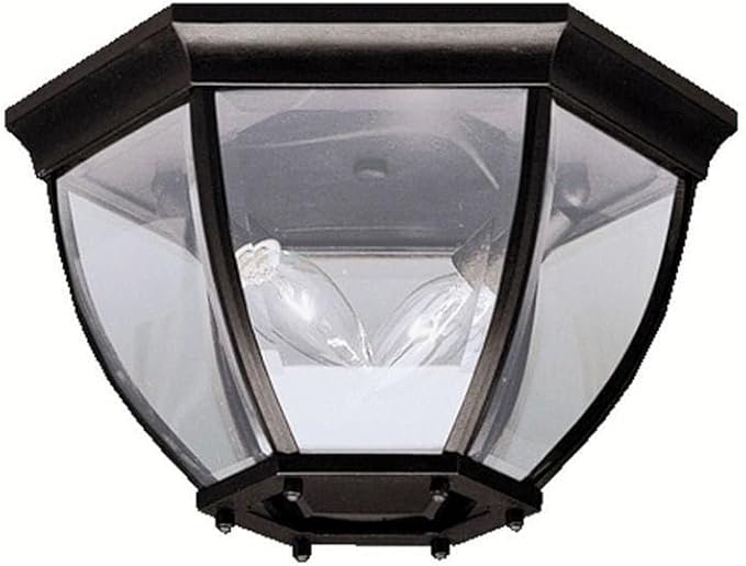 Kichler 9886BK Outdoor Ceiling 2-Light, Black